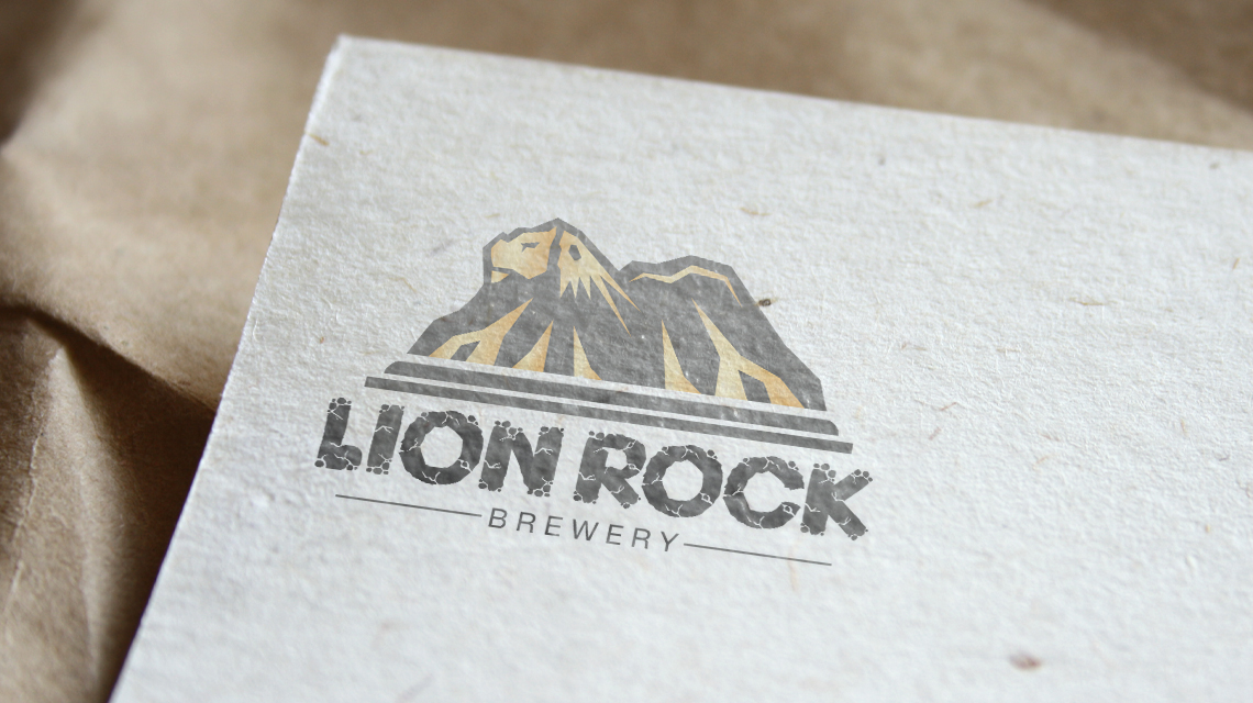 Lion Rock Brewery Logo Design